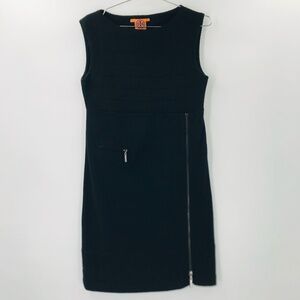 Tory Burch Wool Sleeveless Shift Dress Black Size Small